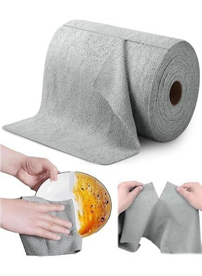 Jenibri 1Roll Microfiber Cleaning Cloth Roll, 20 Pack - Tear-Away Microfiber Paper Towels, Lint-Free, Reusable, Washable for Kitchen, Car, Dishes, and Sensitive Surfaces - Highly Absorbent - Image 1